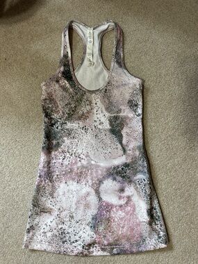 lululemon athletica Pink Marble Racerback Tank